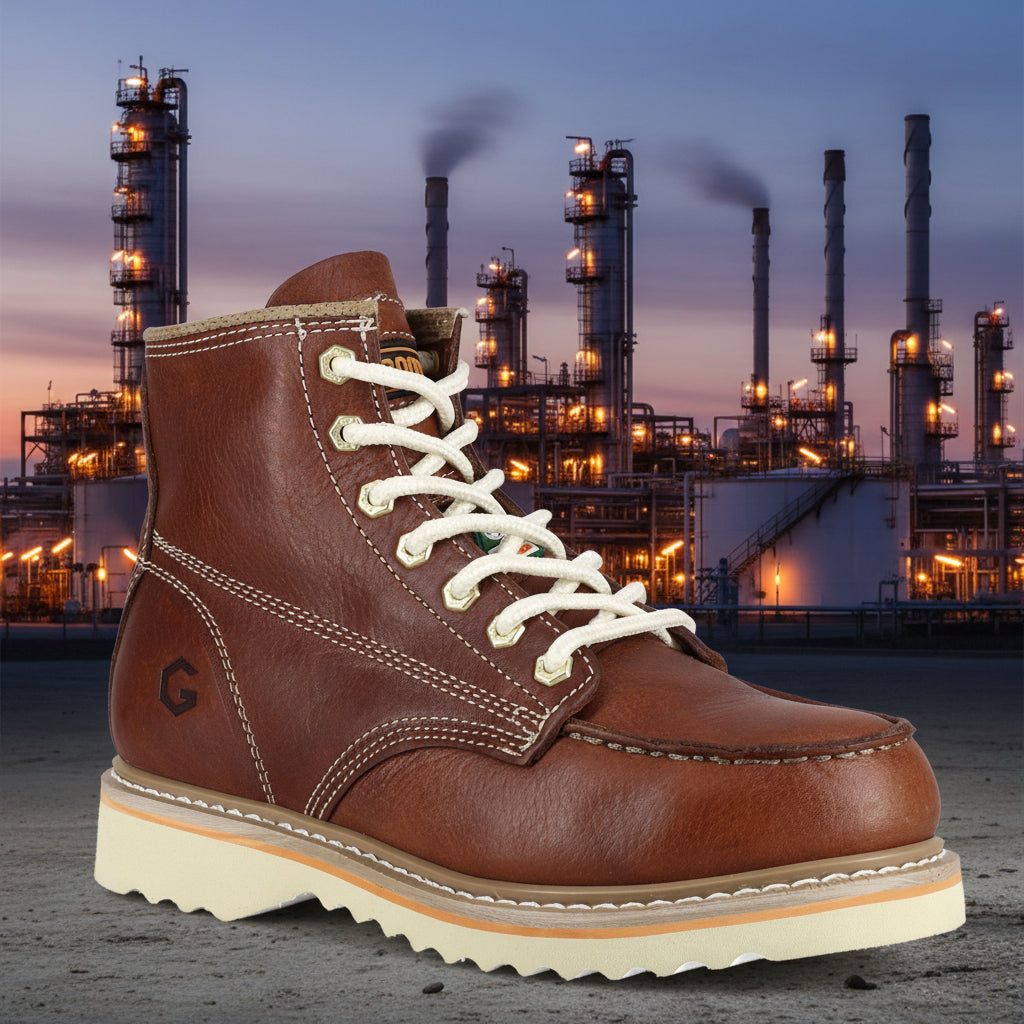 J.B Goodhue Brown Farmer 2 CSA 6" Steel Toe Work Boot 00748