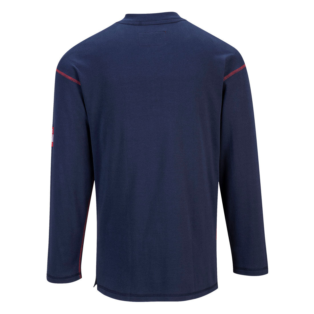PORTWEST Navy Long Sleeve FR Henley T Shirt FR02NV