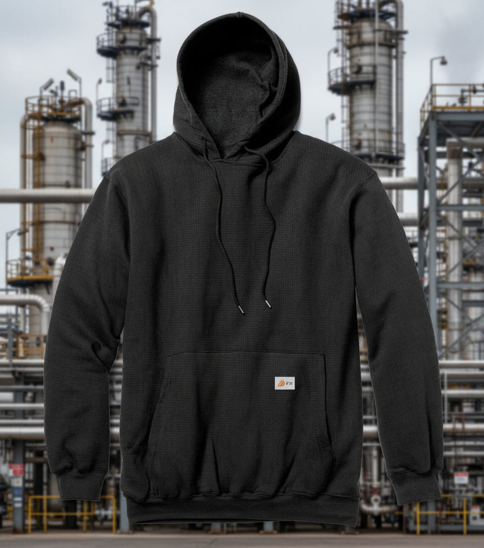 Rasco FR Black FR Polartec Pullover Hoodie FR2102UBK