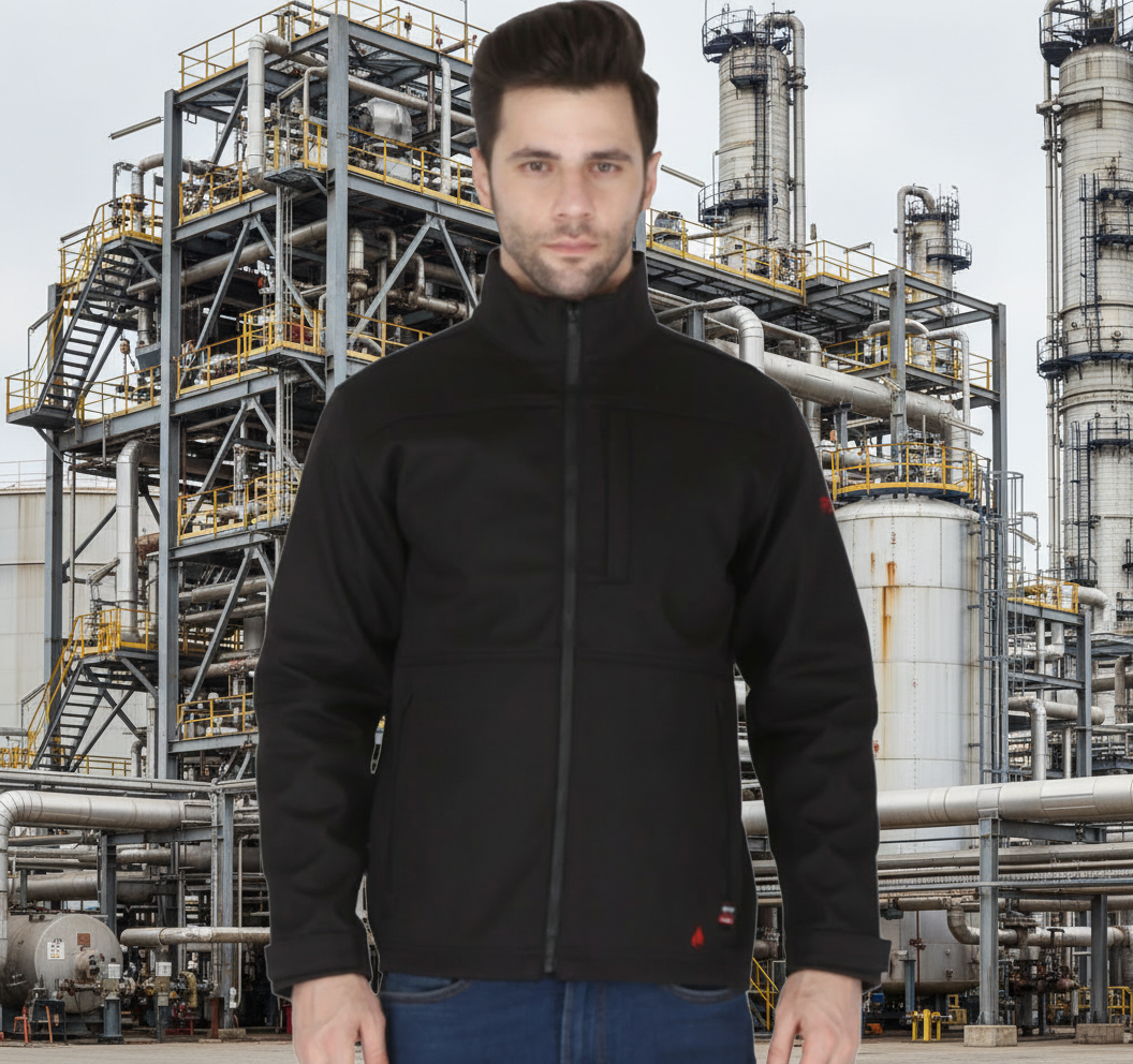 Forge FR Men's Black Ripstop Jacket MFRTJ01-0038