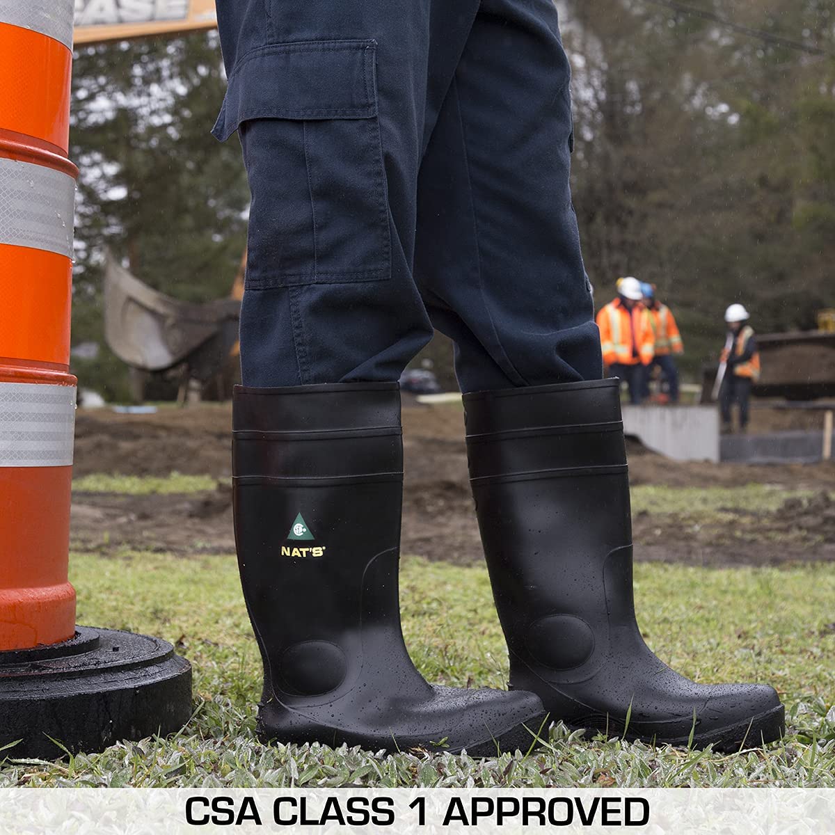 Men's CSA Rubber Steel Toe Work Boots