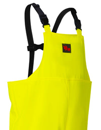 Thumbnail for Forcefield Lightweight FR Lime Hi Vis Safety Rain Overalls 023-6150