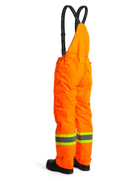 Thumbnail for Men's Orange Hi-Vis Insulated -30 FR Ripstop Waterproof Bibs 024-FR235-MW-OR