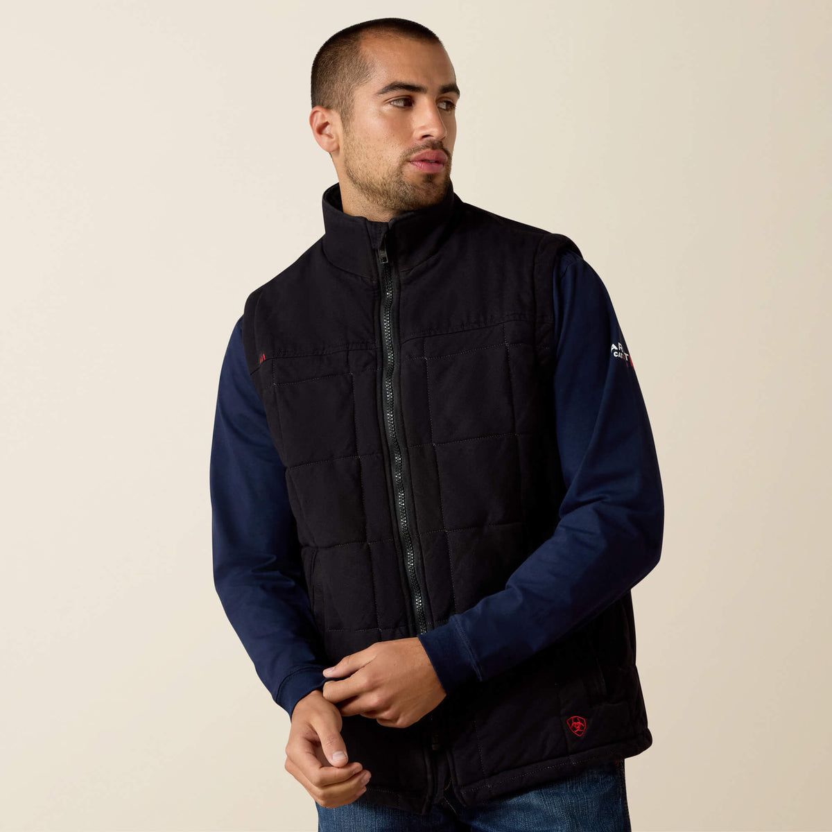 Ariat Men's FR Crius Black Insulated Vest 10027847