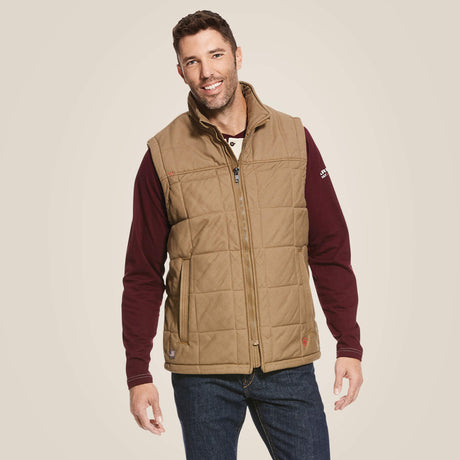 Ariat Men's FR Crius Khaki Insulated Vest 10027853