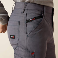 Thumbnail for Ariat FR M5 Grey DuraLight Ripstop Stackable Straight Leg Pant 10039285