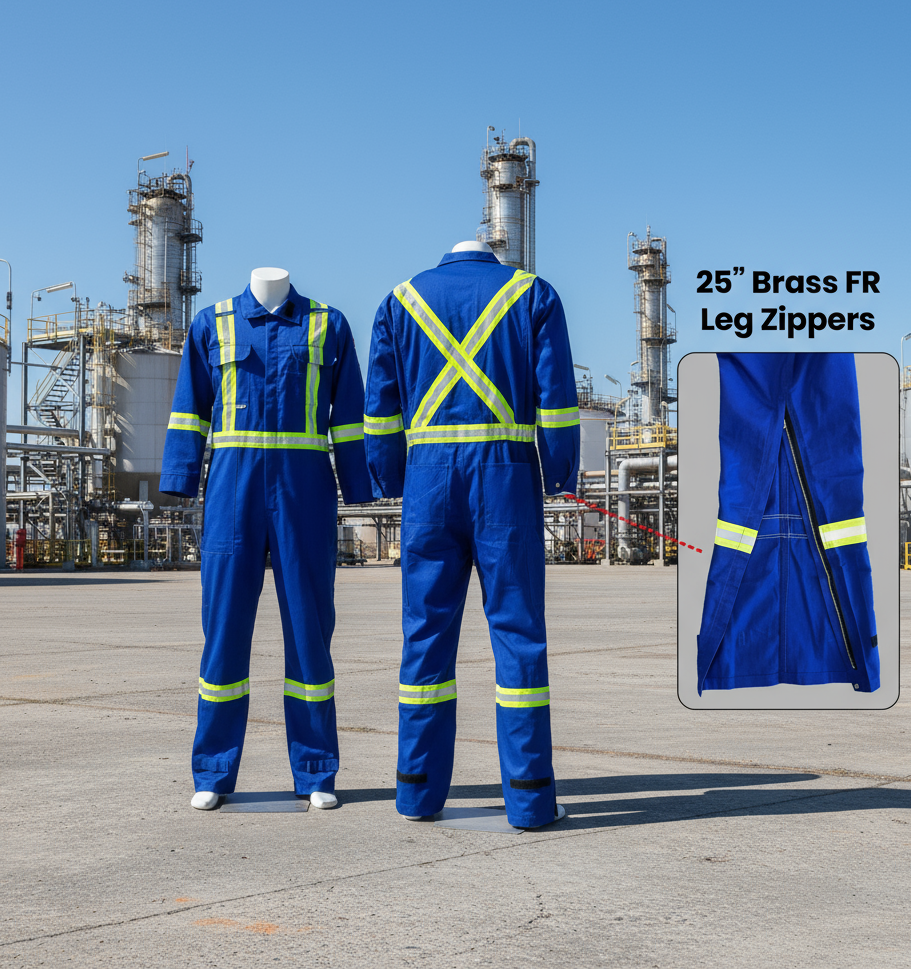 Atlas Guardian Royal AR/FR Mens Coveralls w/ Leg Zippers 1272RB