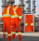 Atlas Guardian FR/AR Hi Vis 10oz. 4” Coveralls w/ Leg Zippers 1294OR
