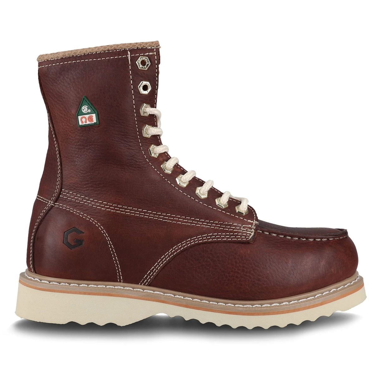 J.B Goodhue Brown Farmer 2 CSA 8" Steel Toe Work Boot 00744