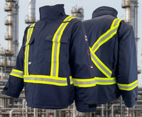 Thumbnail for Atlas GuardianÂ® FR/AR Navy Blue Bomber Jacket 2193NB