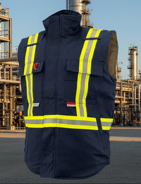 Thumbnail for Atlas Guardian® FR/AR Navy Insulated Vest 2194NB