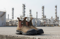 Thumbnail for Blundstone XFR 962 Unisex CSA Waxy Rustic Brown Chelsea Work Boot