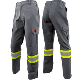 Atlas AR/FR Grey Cargo Pants W/ 4" Striping 4054GR