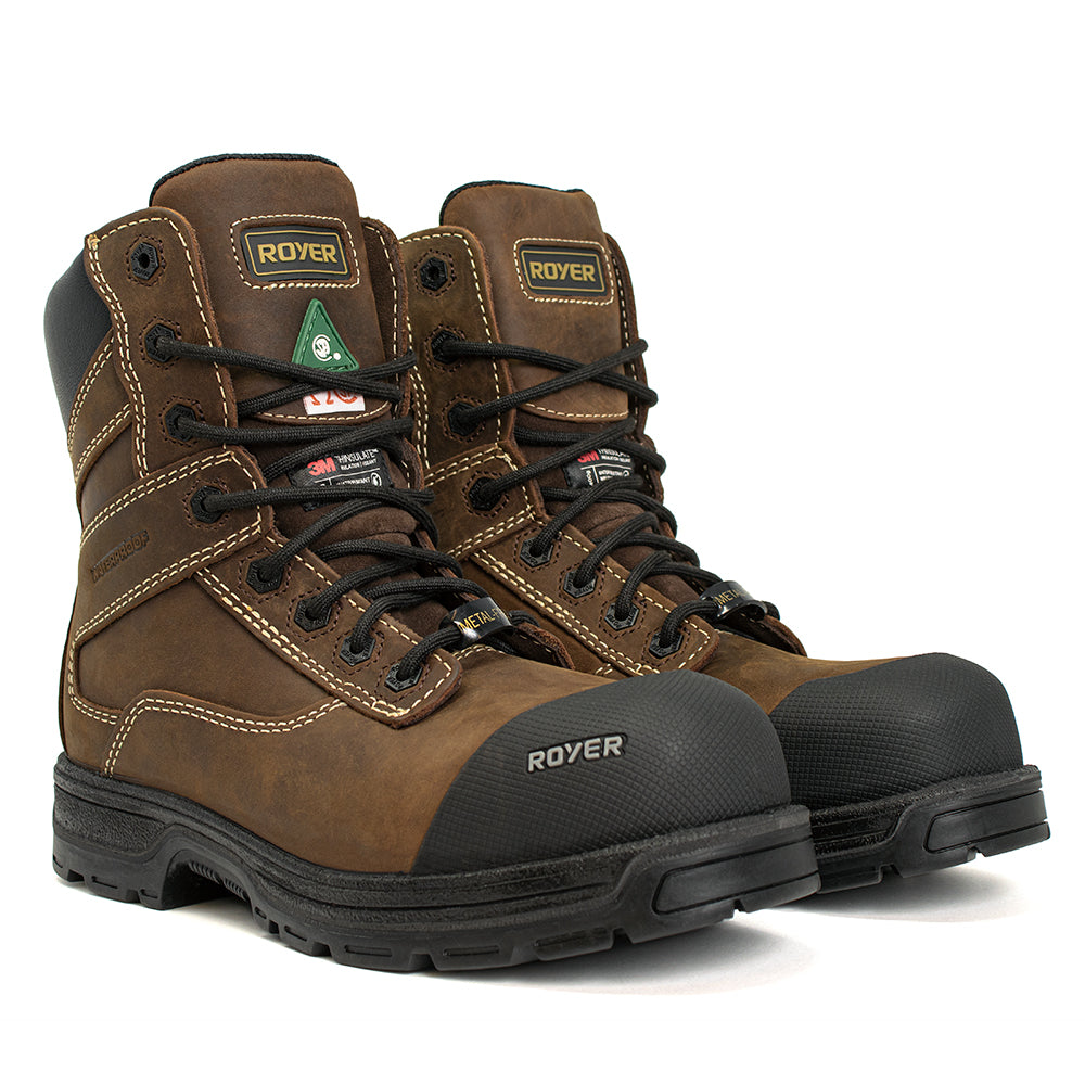 ポーク Royer Men's Agility Arctic Grip Brown 8