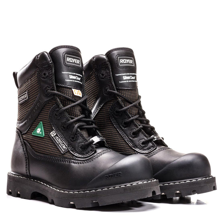 Royer Men's FLX Airflow Black 8" Work Boot 8600FLX