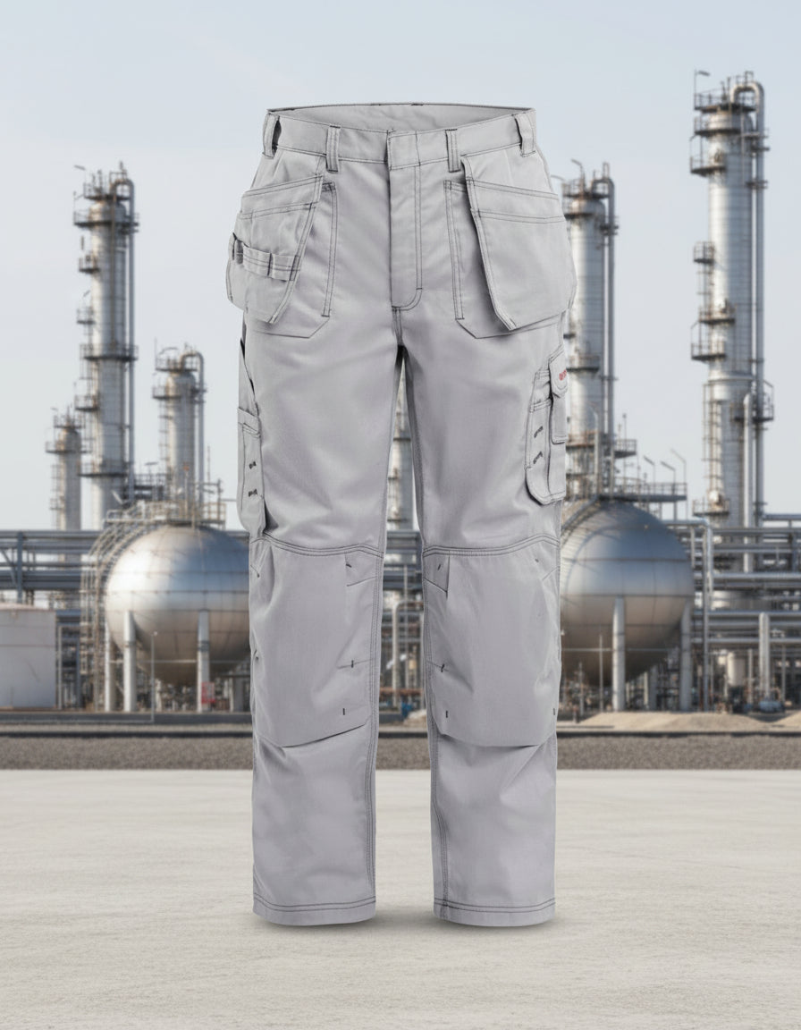Blaklader Lt Grey FR Pants With Utility Pockets 163615509100