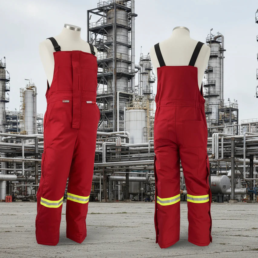 Atlas Red Men's GuardianÂ® FR/AR Insulated Bibs 2192RD