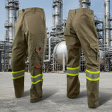 Atlas AR/FR Khaki Cargo Pants W/ 4" Striping 4054KK