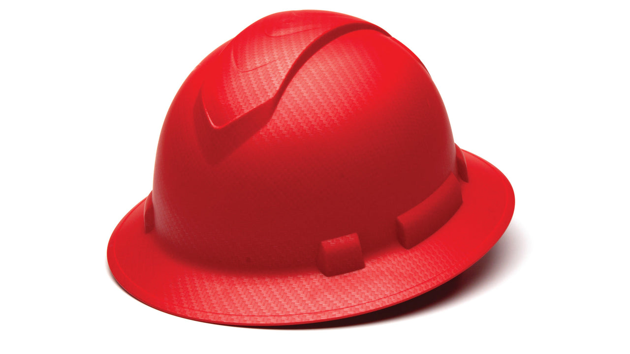 Pyramex Red Graphite Ridgeline Full Brim Hard Hat HP54121