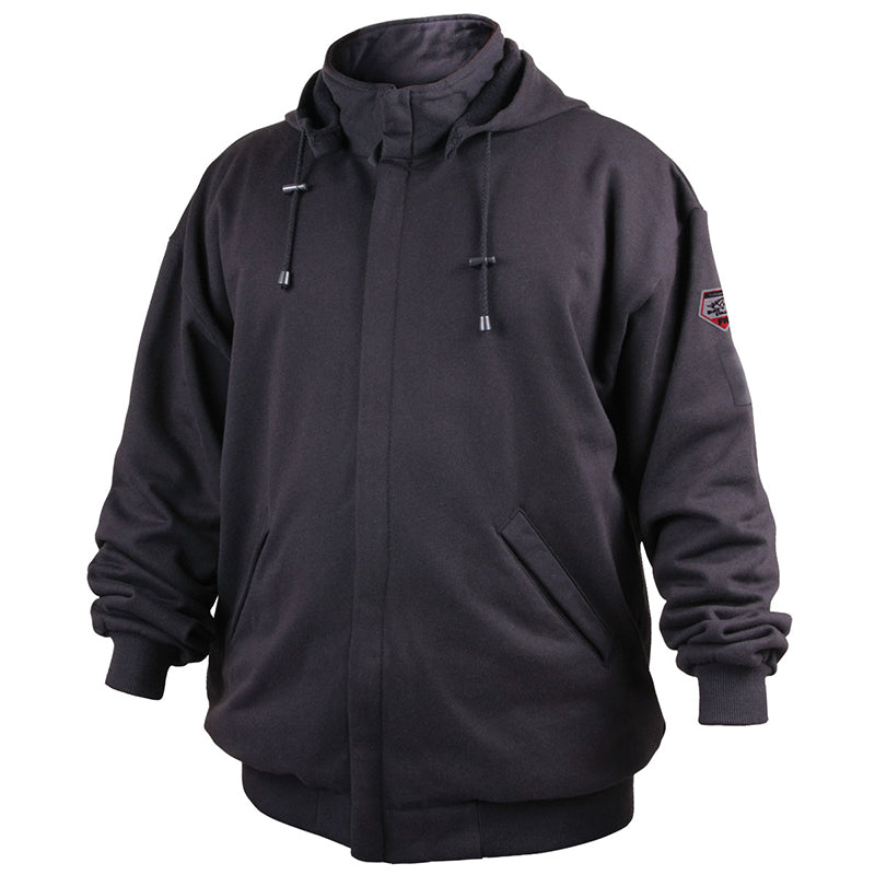 Black Stallion JF1331 Black TruGuard 200 FR Zip up Hooded Sweat Shirt