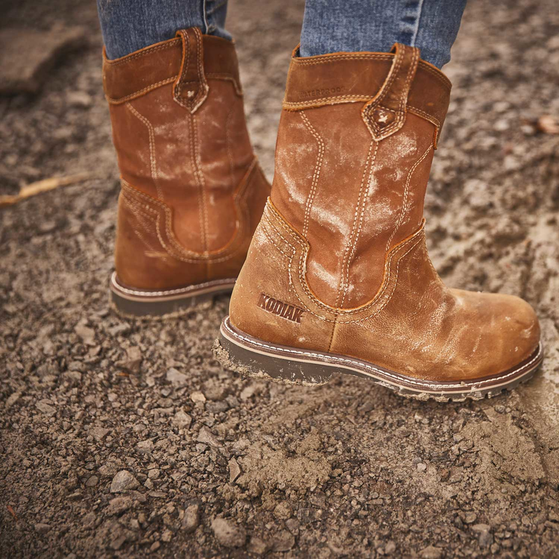 Women's Kodiak Wheat Bralorne Wellington Waterproof Work Boot 8354WT