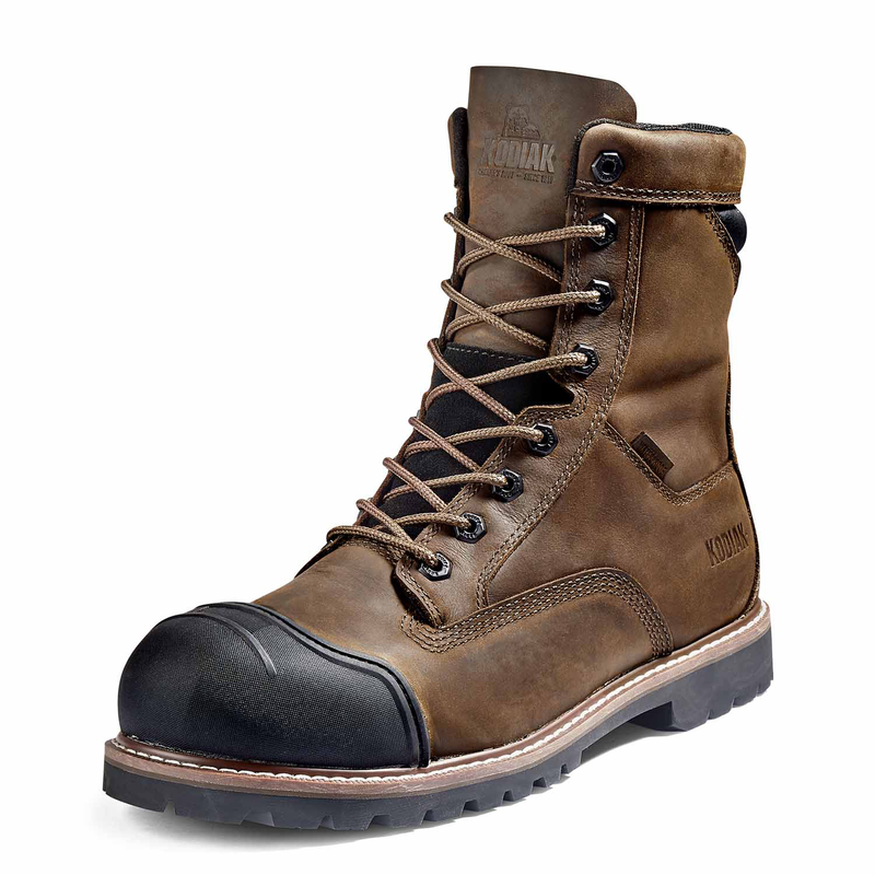 Men's Kodiak Dark Brown McKinney M.U.T.™ 8" Waterproof Work Boot 4TEPDB