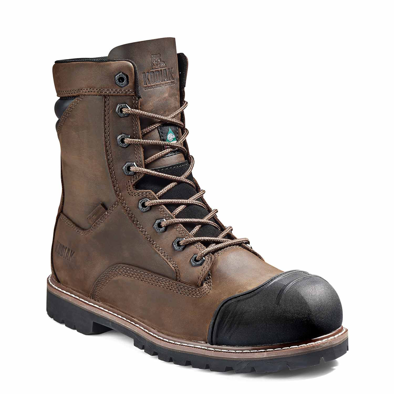 Men's Kodiak Dark Brown McKinney M.U.T.™ 8" Waterproof Work Boot 4TEPDB