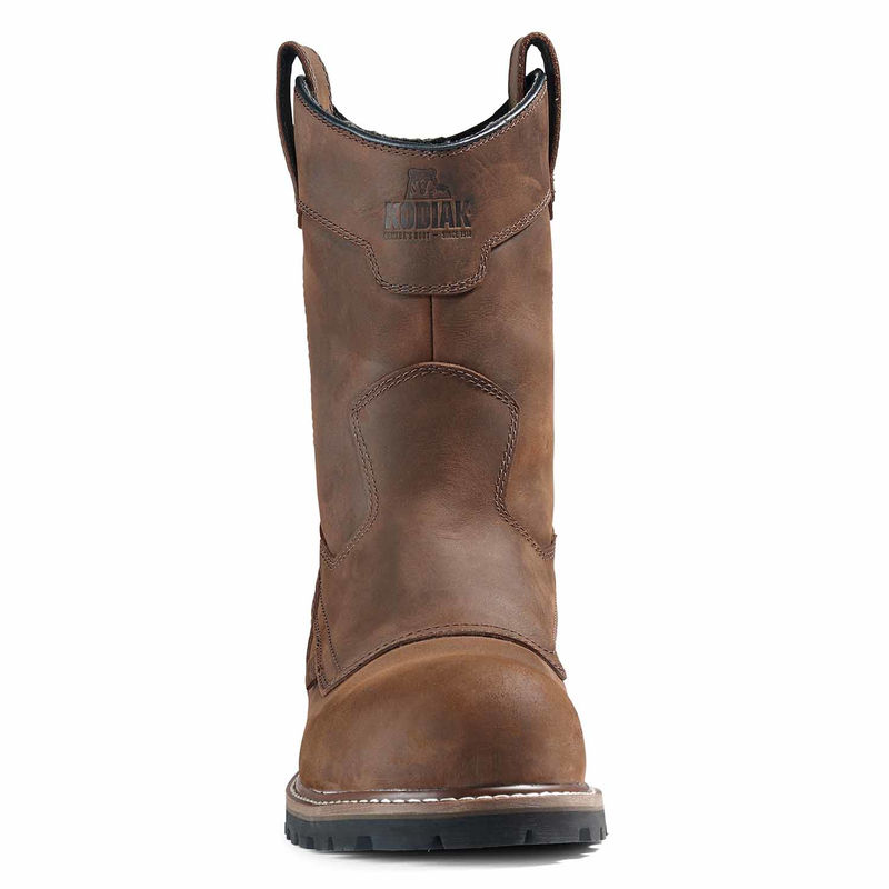 Men's Kodiak Dark Brown McKinney Wellington Waterproof Work Boot