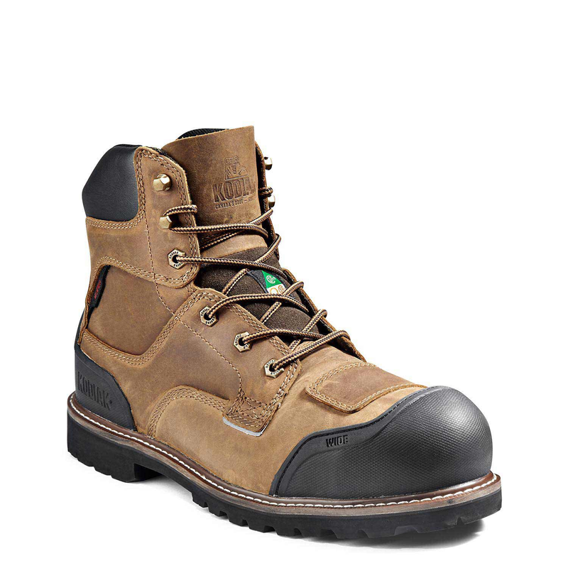 Men's Kodiak Brown Generations Widebody 6" Waterproof Work Boot 4TGB