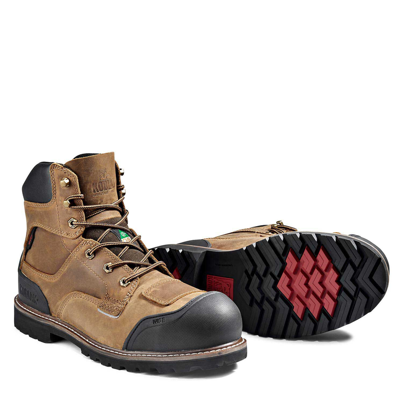 Men's Kodiak Brown Generations Widebody 6" Waterproof Work Boot 4TGB