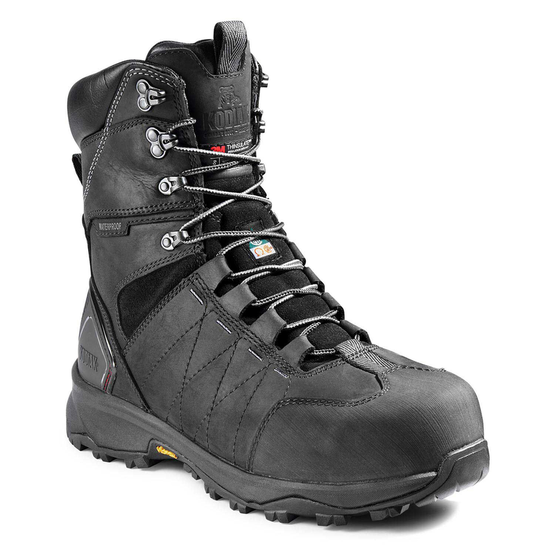 Men's Kodiak Black Ice Conqueror 8" Waterproof Work Boot 4TGDBK