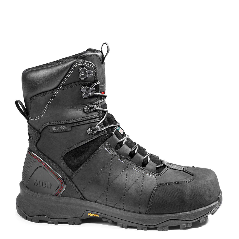 Men's Kodiak Black Ice Conqueror 8" Waterproof Work Boot 4TGDBK