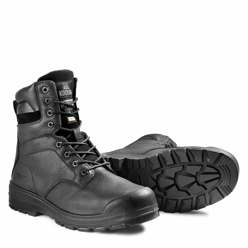 Men's Kodiak Black Greb 8" Work Boot 4TH3BK