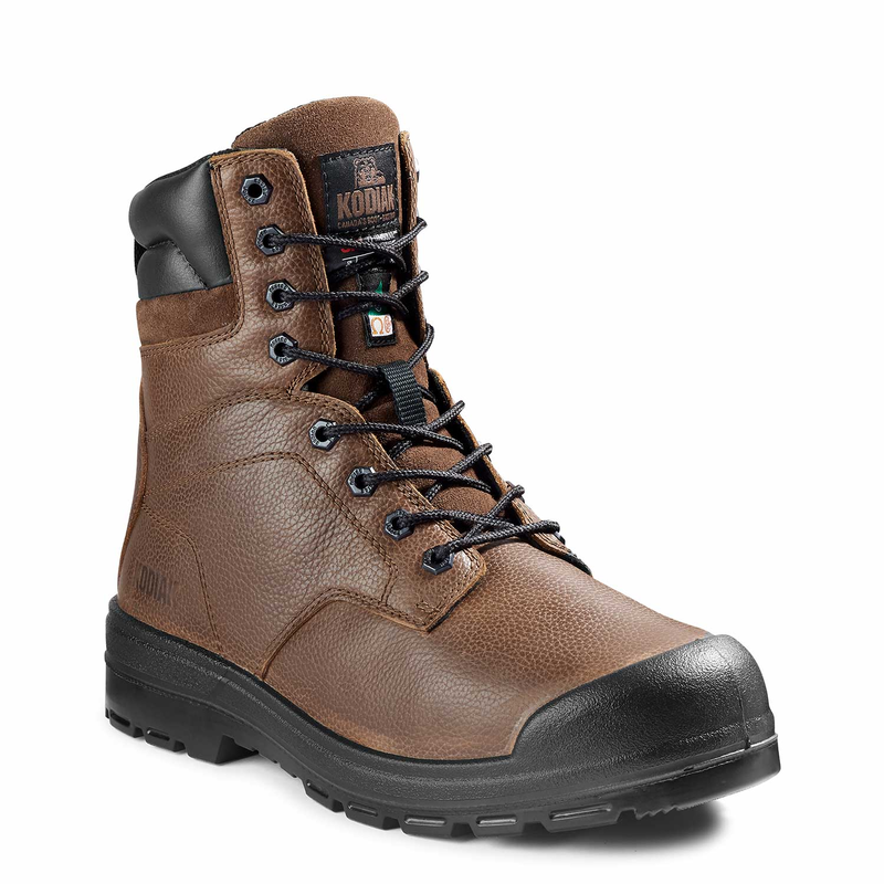 Men's Kodiak Brown Greb 8" Work Boot 4TH3BN