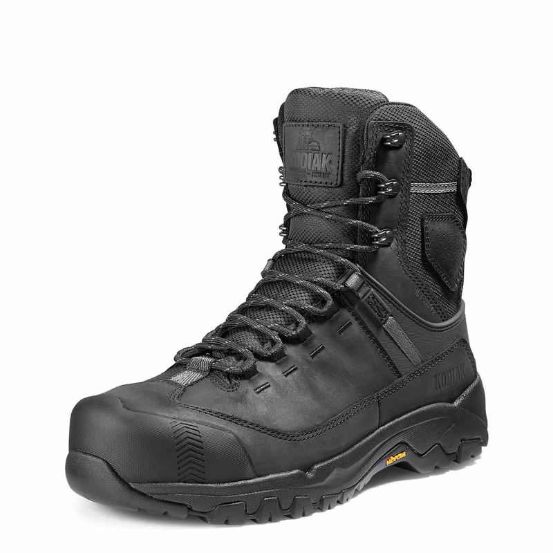 Men's Kodiak Black Quest Bound 8" Waterproof Work Boot 4THHBK