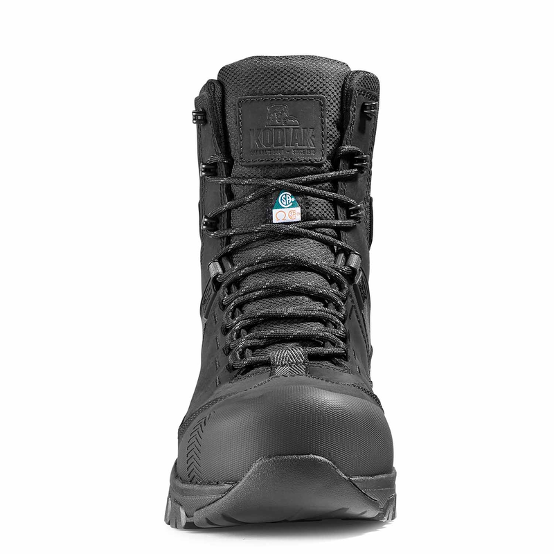 Men's Kodiak Black Quest Bound 8" Waterproof Work Boot 4THHBK