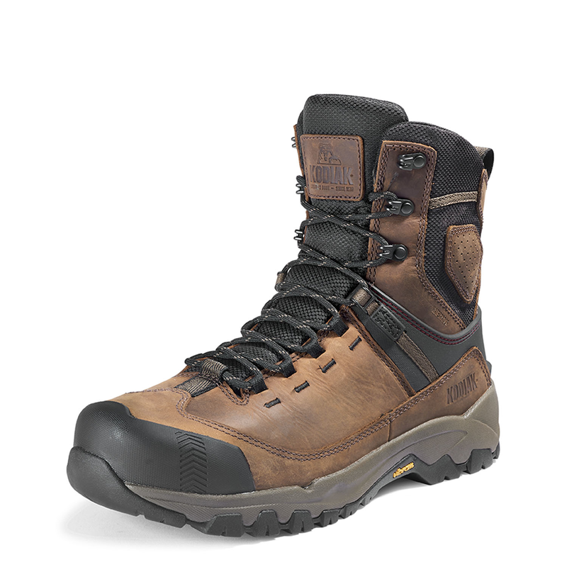 Men's Kodiak Brown Quest Bound 8" Waterproof Work Boot 4THHBN