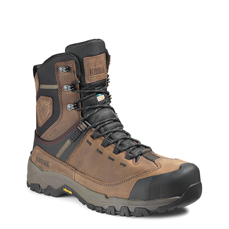 Men's Kodiak Brown Quest Bound 8" Waterproof Work Boot 4THHBN