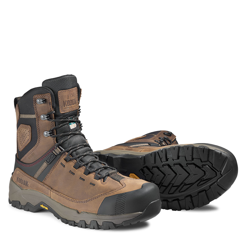 Men's Kodiak Brown Quest Bound 8" Waterproof Work Boot 4THHBN