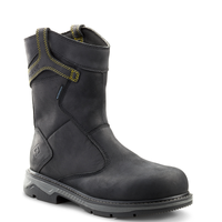 Thumbnail for Men's Terra Black Patton Wellington Waterproof Pull-On Work Boot 4TCBBK