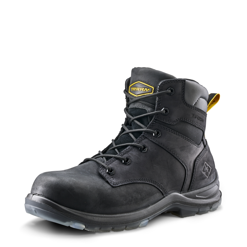 Men's Terra Black Byrne 6" Waterproof Work Boot 839BBK