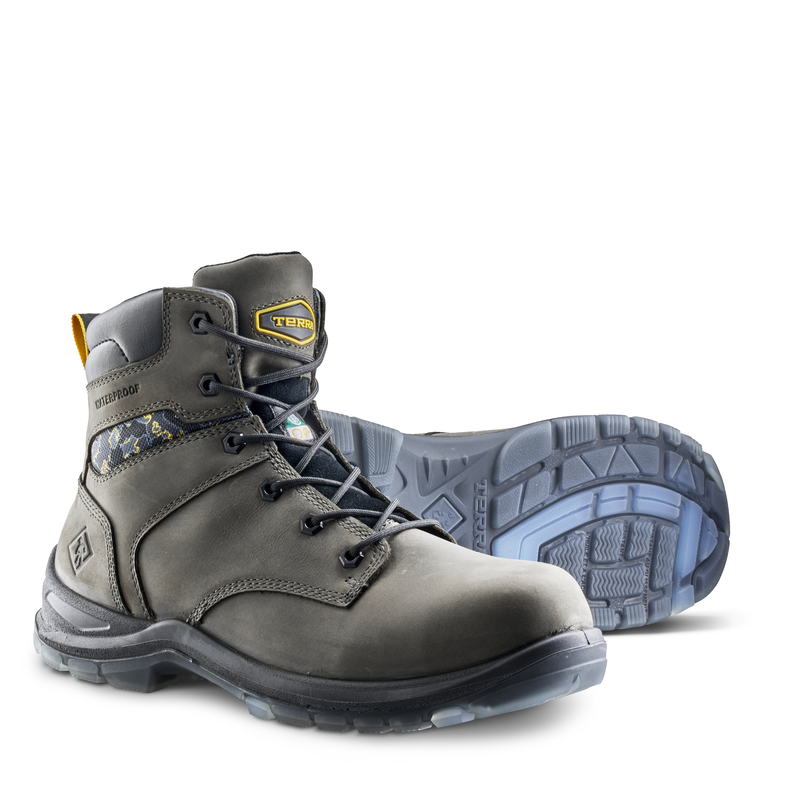 Men's Terra Gray Byrne 6" Waterproof Work Boot 839BGY