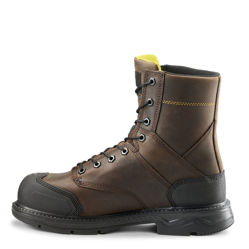 Men's Terra Dark Brown Patton 8" Work Boot with Internal Met Guard 839KDB