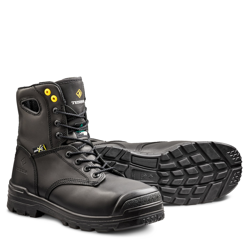 Men's Terra Black Paladin 8" Work Boot with Internal Met Guard R2988B