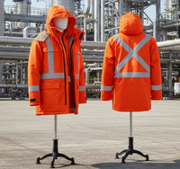 Thumbnail for Atlas GuardianÂ® FR/AR 3-In-1 Hi-Vis Orange Parka 2196OR