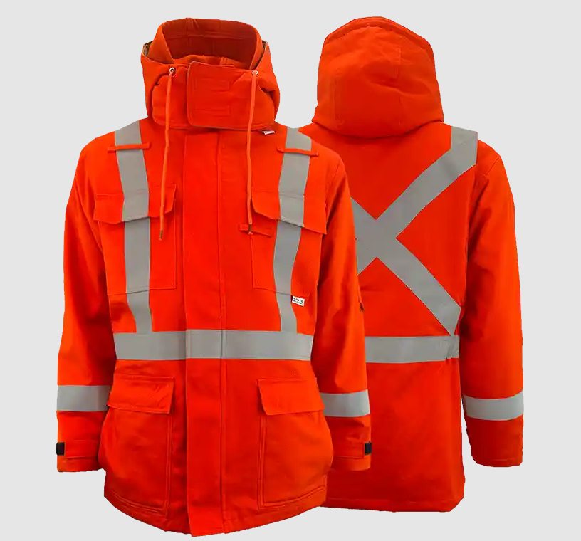 Parka In Safety Jacket Atlas Guardian® FR/AR 3-In-1 Hi-Vis Orange