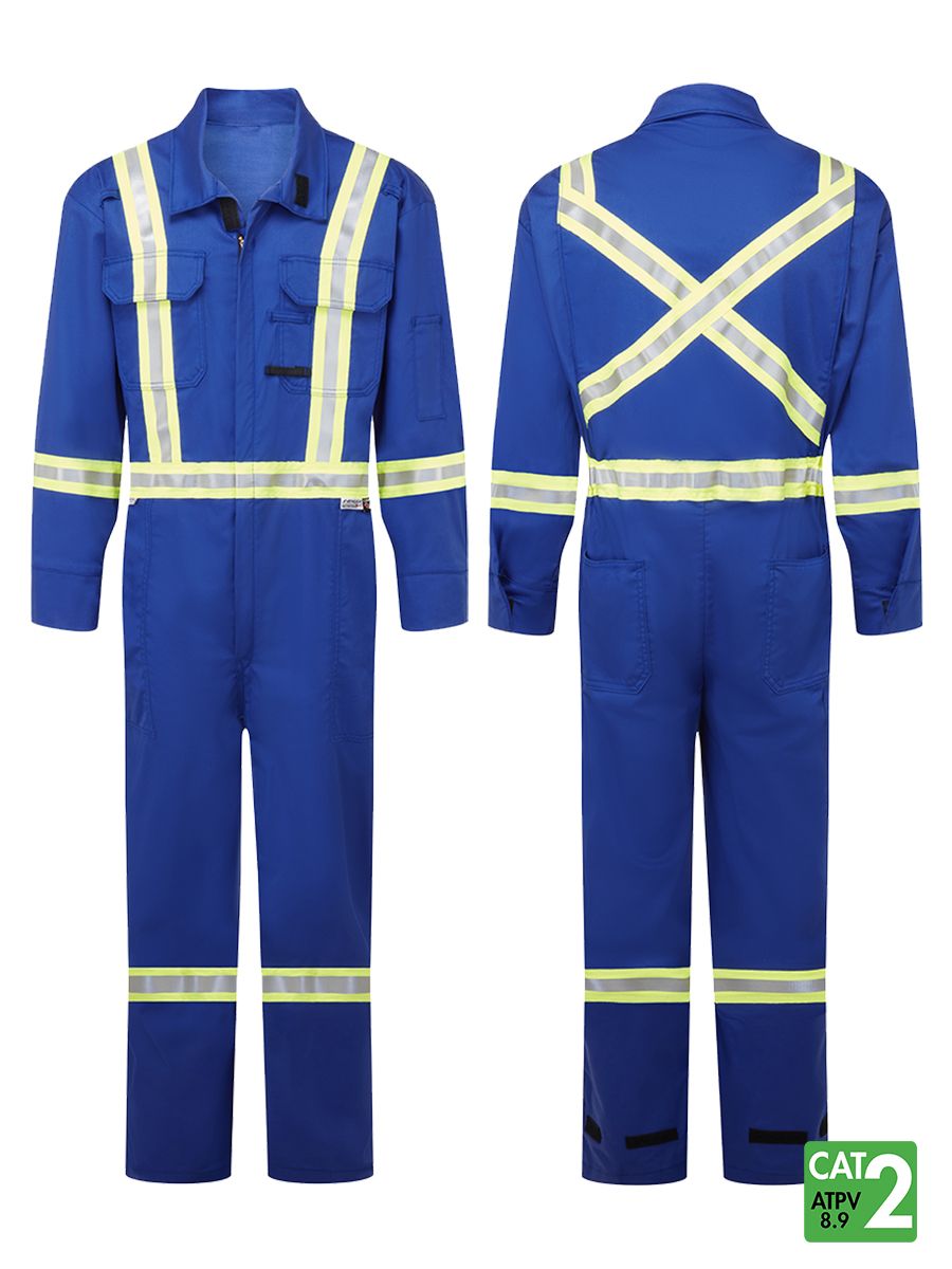 IFR Avenger Blue 7 oz Men's FR Coveralls ASB3108