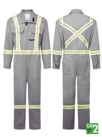 Thumbnail for IFR Avenger Gray 7 oz Men's FR Coveralls ASGR3108