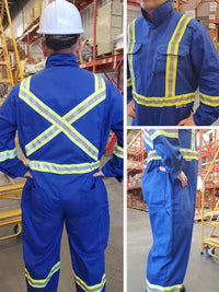 Thumbnail for IFR Avenger Blue 7 oz Men's FR Coveralls ASB3108