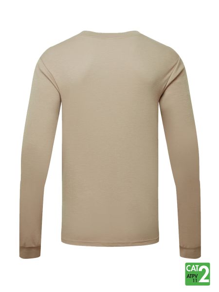 IFR Men's Khaki FR Front Line 6.9 oz Henley Long Sleeve Shirt FPK660